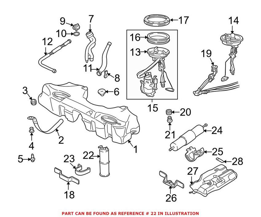 BMW Vapor Canister 16136758757